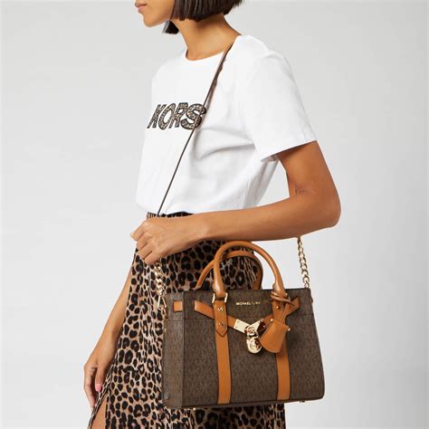 michael michael kors nouveau hamilton large satchel stores|michael kors small hamilton bag.